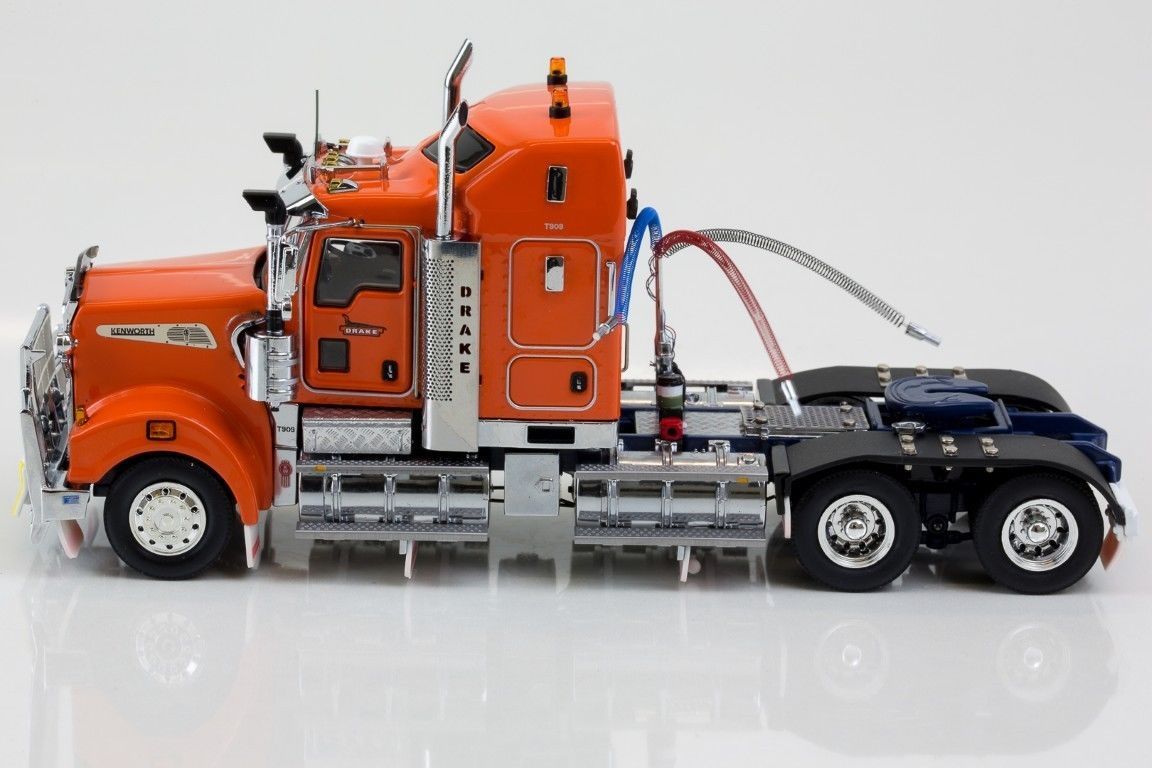 PC Drake 1:50 T909 - Orange Kenworth