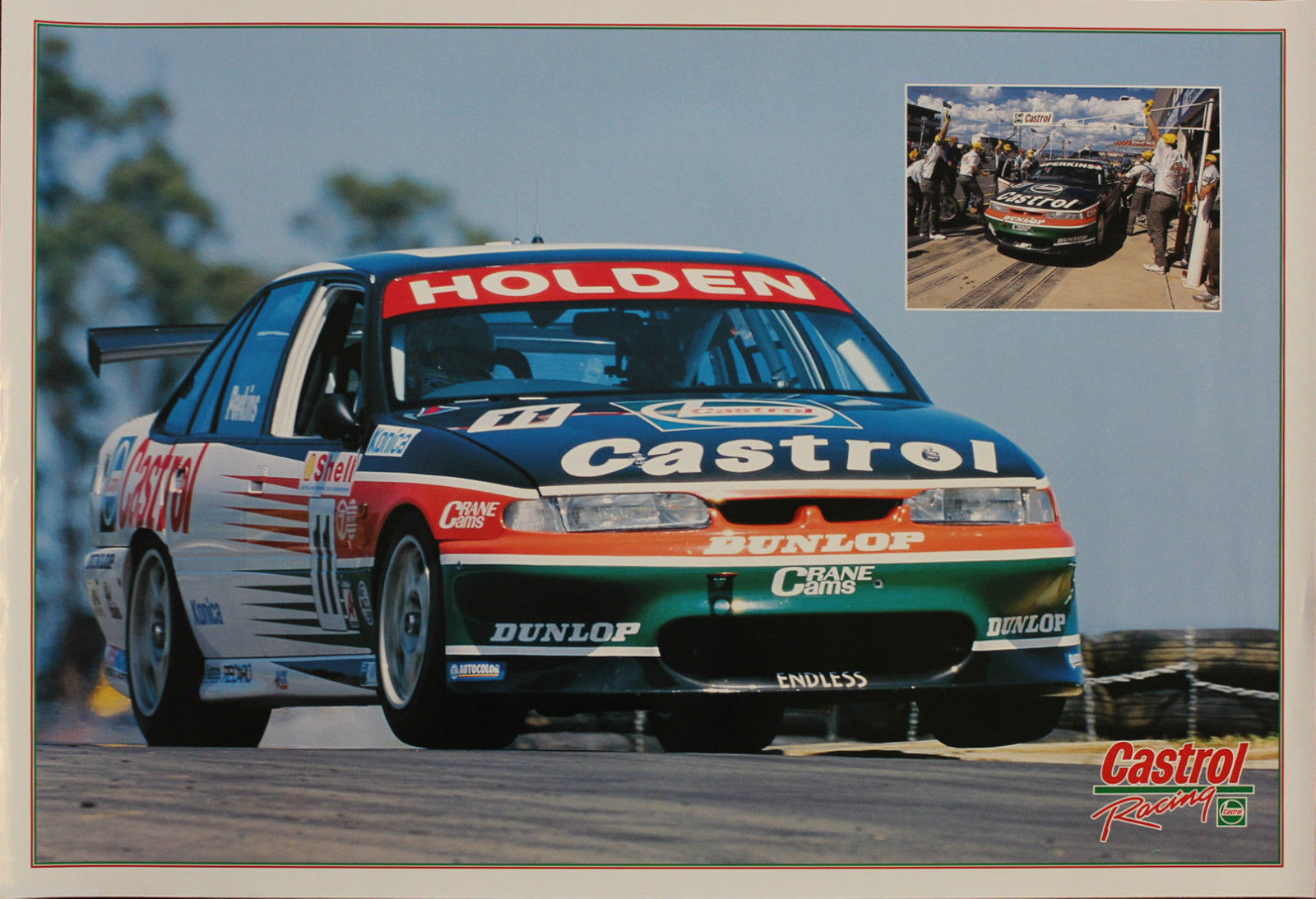 Larry Perkins Castrol Racing 1995 Bathurst Winner Poster Holden VR ...