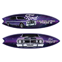 Licensed Ford Falcon XY GTHO Wild Violet Fibreglass Surfboard Full Size