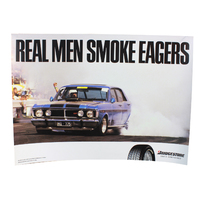 Real Men Smoke Eagers Chris Christou's Ford Falcon XY GT-HO Poster