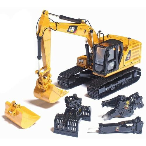 1:50 Cat 323 NG Mod HEX Excavator with 4 Attachments 