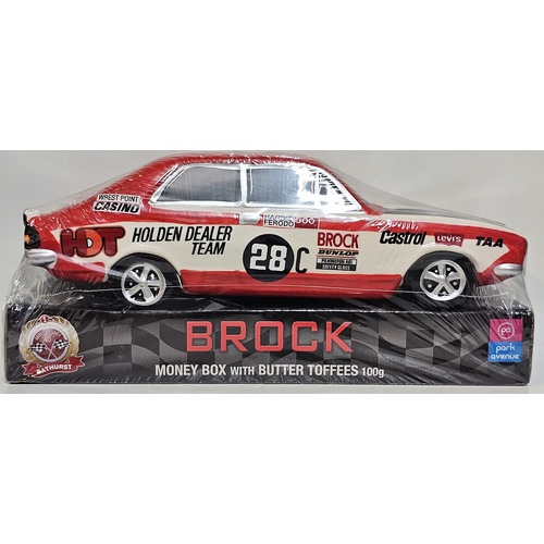 New 40th Anniversary Peter Brock Ceramic Money Box With Toffees LJ Torana #28C