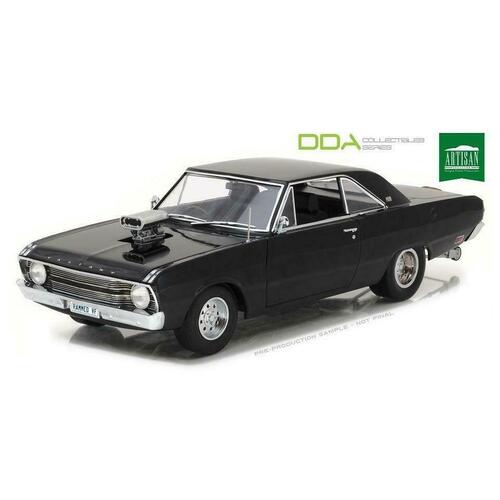 1:18 1969 2 Door Chrysler VF Valiant Drag Car Gloss Black w/Tunnel Ram (Opening front doors)