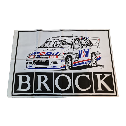 Mobil HRT Peter Brock Holden Racing Team Flag