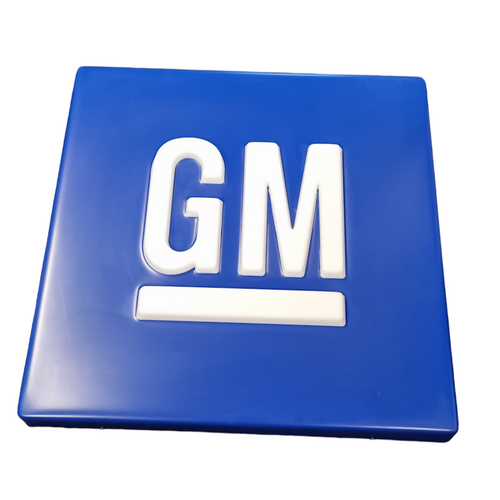 New Genuine GM Large Blue Light Box Sign 825 x 825mm Dealership