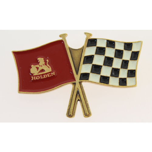 Vintage Holden Checkered Flag Hat Pin