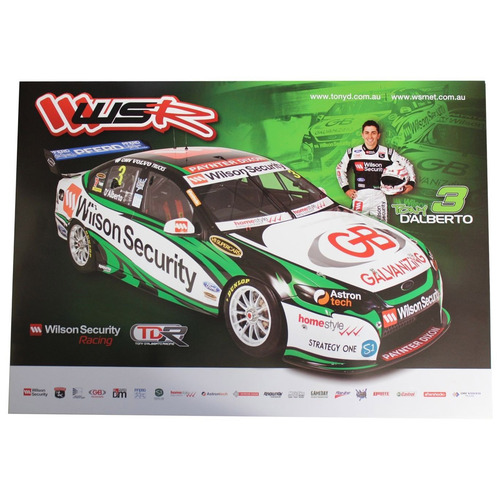 Holden #3 Tony D'alberto V8 Supercars Poster 