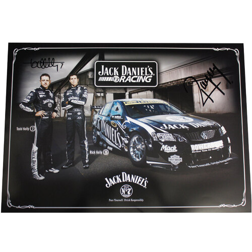 Todd & Rick Kelly V8 Supercar Signed Poster