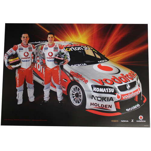 Vodafone Craig Lowndes Jamie Whincup Poster 