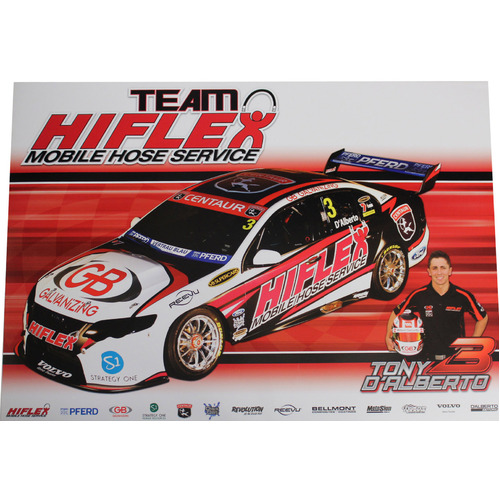 Team Hiflex Tony D'alberto V8 Supercars Poster