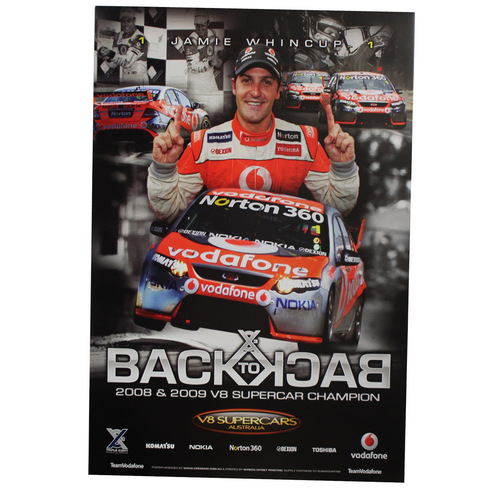 Vodafone Jamie Whincup #1 V8 Supercar Poster