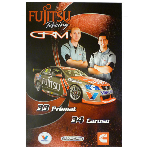 Holden Fujitsu Racing 33 Premat 34 Caruso Poster