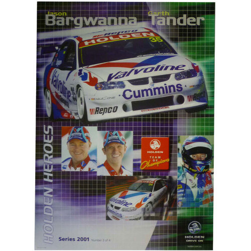 Holden 01 Jason Bargwanna Garth Tander 3/4 Poster