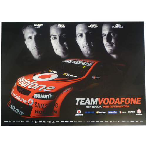 Luff Lowndes Whincup Dumbrell Poster V8 Supercar