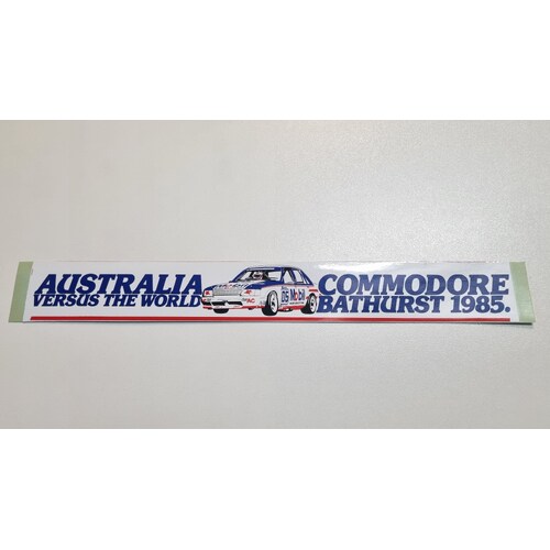 Original HDT Holden VK Commodore: Australia Versus The World Decal Sticker Genuine 1985