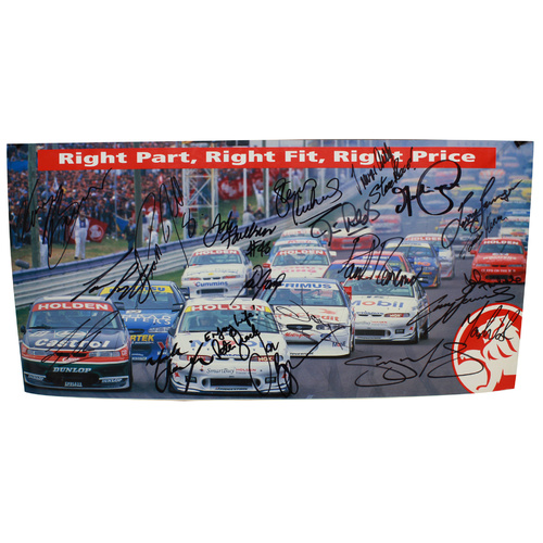 Signed Holden V8 Supercars Poster Right Part Right Price 