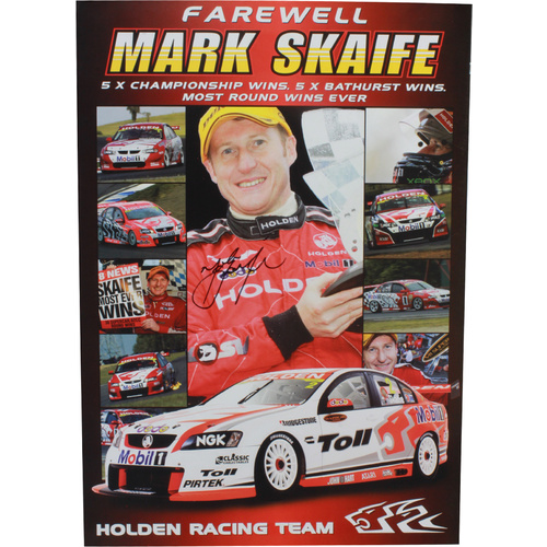 Signed Farewell Mark Skaife Poster