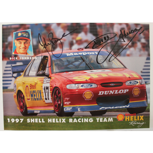 Signed Dick Johnson 1997 Poster