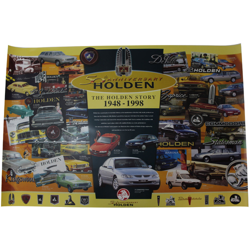 Holden 50th Anniversary Dealer Size Poster