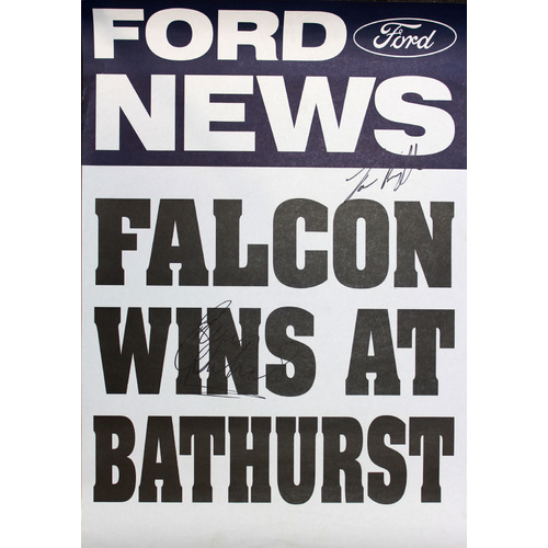 Signed Ford News - Falcon Wins At Bathurst Poster