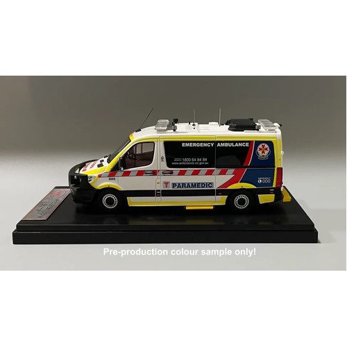 1:43 Ambulance Victoria Mercedes Sprinter – 2023 Outgoing Livery