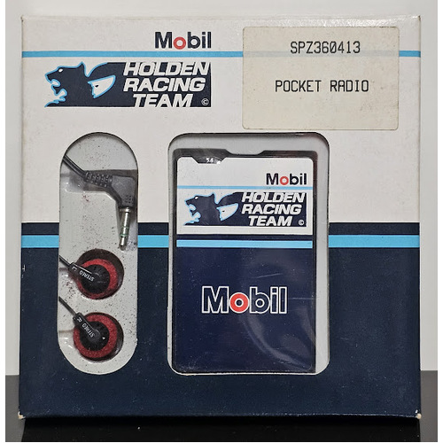 New Vintage Original Mobil HOLDEN RACING TEAM Pocket Radio Complete 